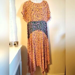 Topshop Mixed Colors Floral Dresse Size 10